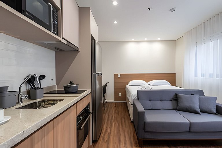 ART 33 - Studio 28mt completo na Diogo de Faria, Vila Clemen