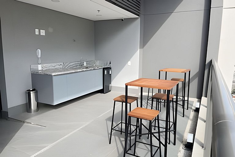 ART 33 - Studio 28mt completo na Diogo de Faria, Vila Clemen