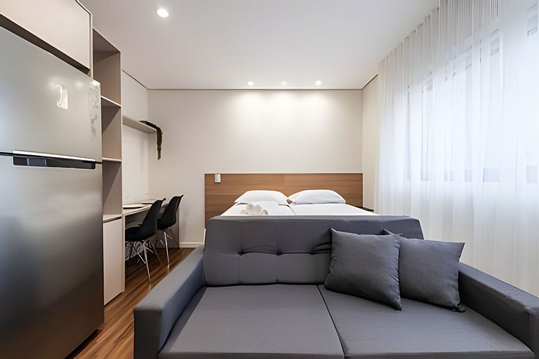 ART 33 - Studio 28mt completo na Diogo de Faria, Vila Clemen